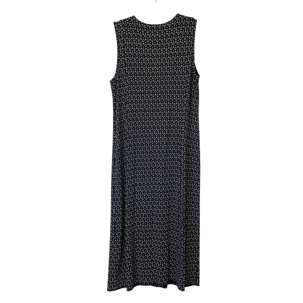 J. Jill Wearever Collection Sleeveless Maxi Dress Women's Medium Petite MP Black - Picture 8 of 9